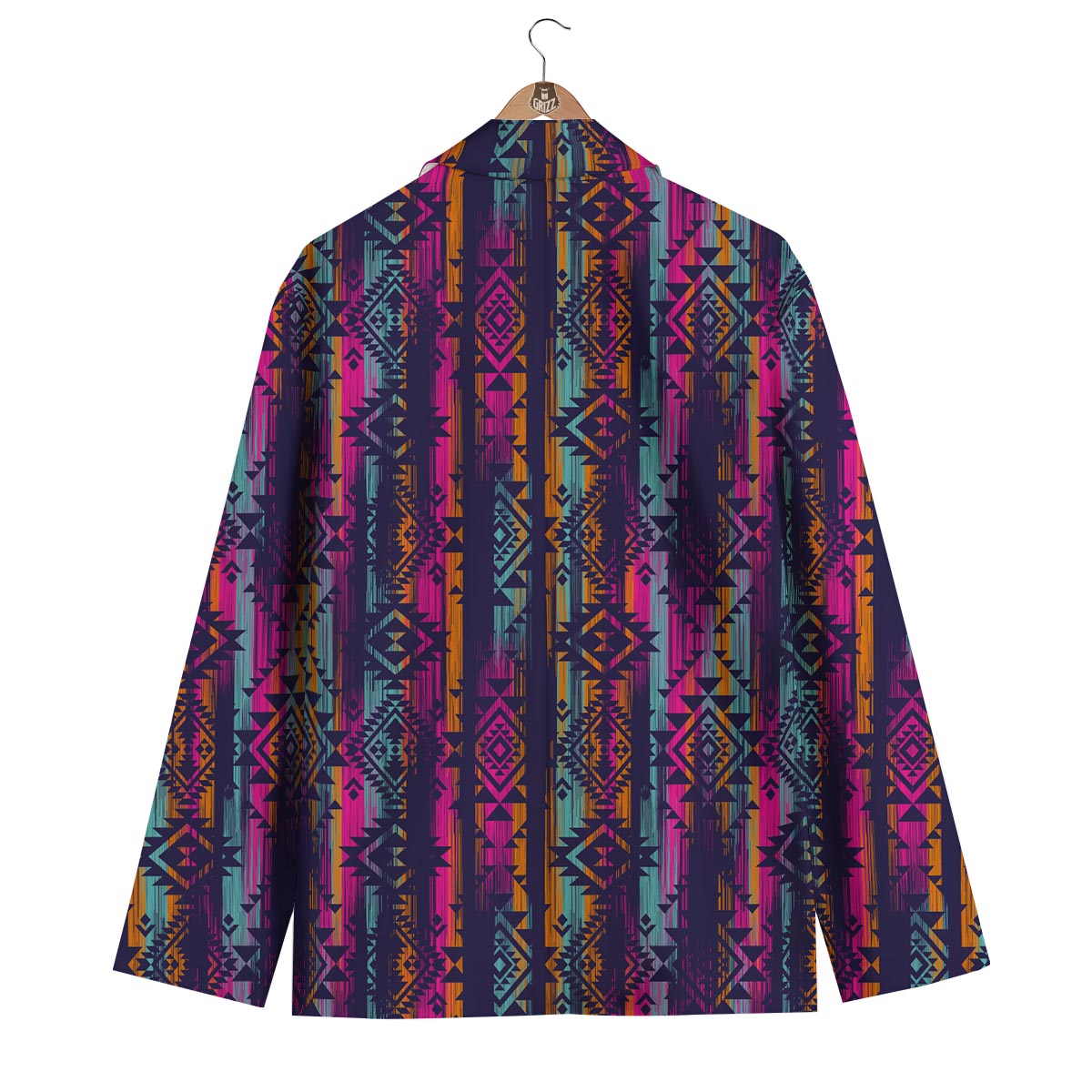 Indians Navajo Aztec Tribal Native American Print Men's Blazer-grizzshop