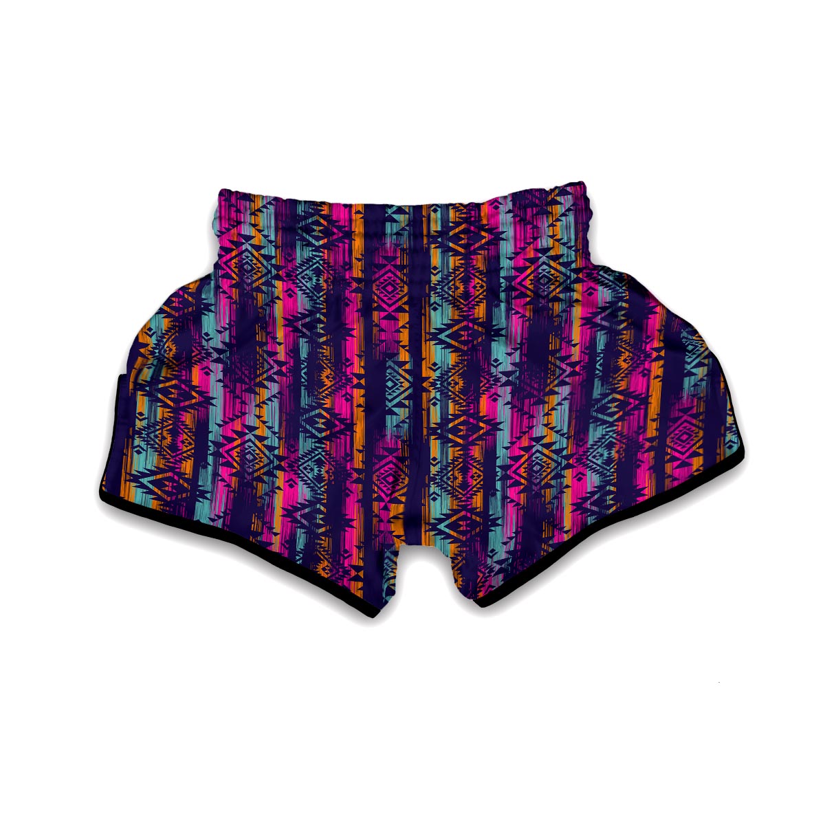Indians Navajo Aztec Tribal Native American Print Muay Thai Boxing Shorts-grizzshop