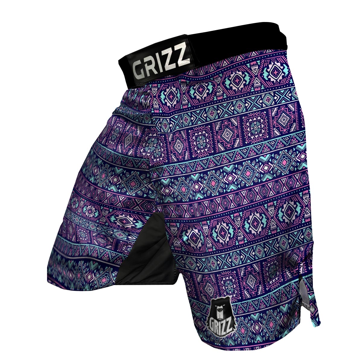 Indians Tribal Native Navajo American Aztec Print MMA Shorts-grizzshop