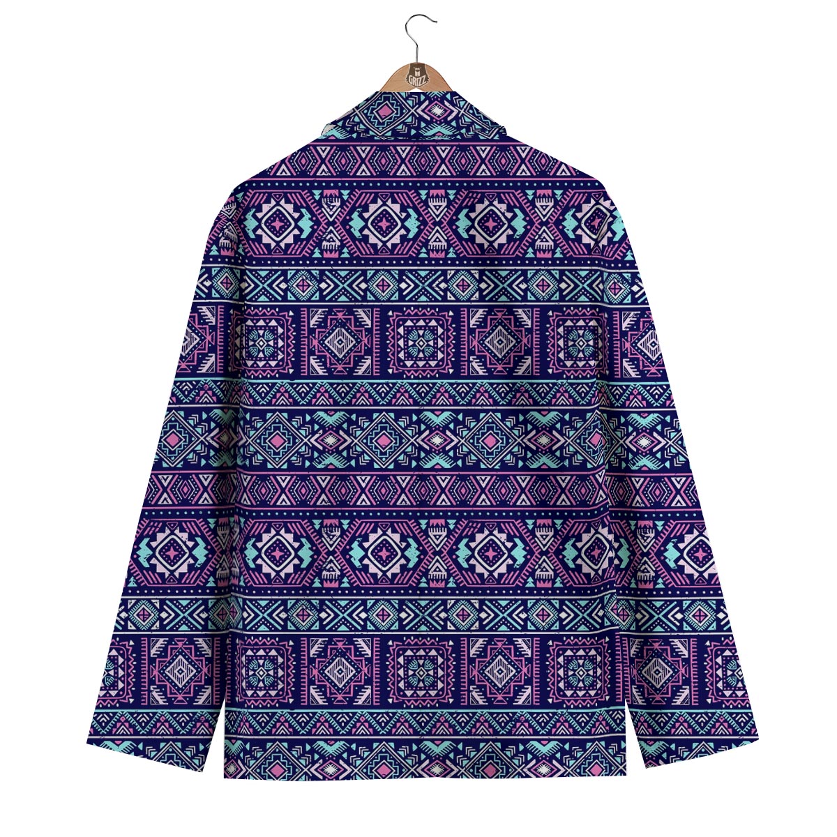 Indians Tribal Native Navajo American Aztec Print Men's Blazer-grizzshop