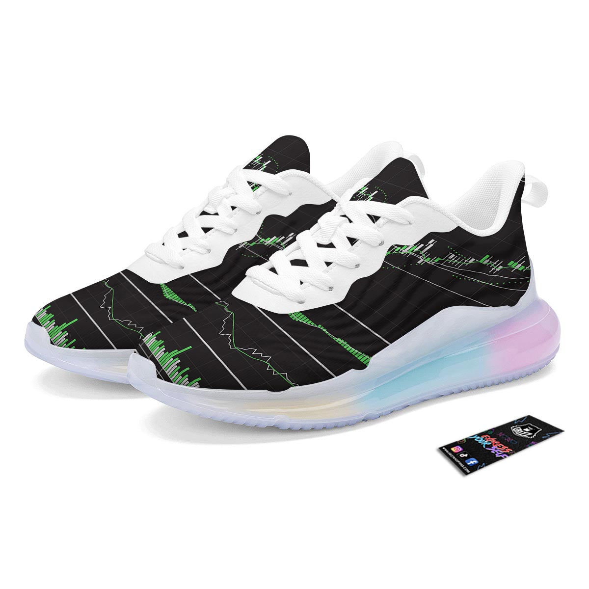 Indicators And Stock Candlestick Print Running Sneakers-grizzshop