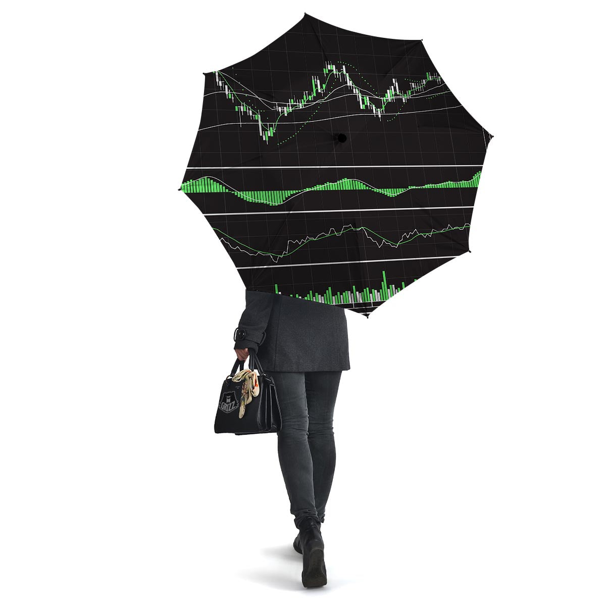 Indicators And Stock Candlestick Print Umbrella-grizzshop