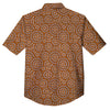 Indigenous Aboriginal Print Pattern Button Up Shirt-grizzshop
