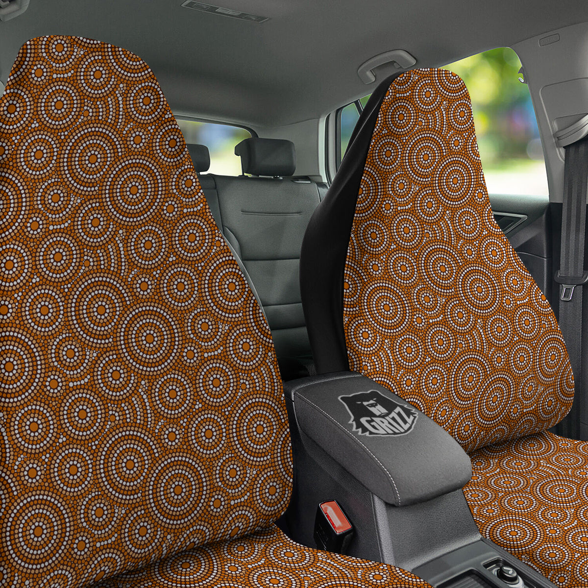 Indigenous Aboriginal Print Pattern Car Seat Covers-grizzshop