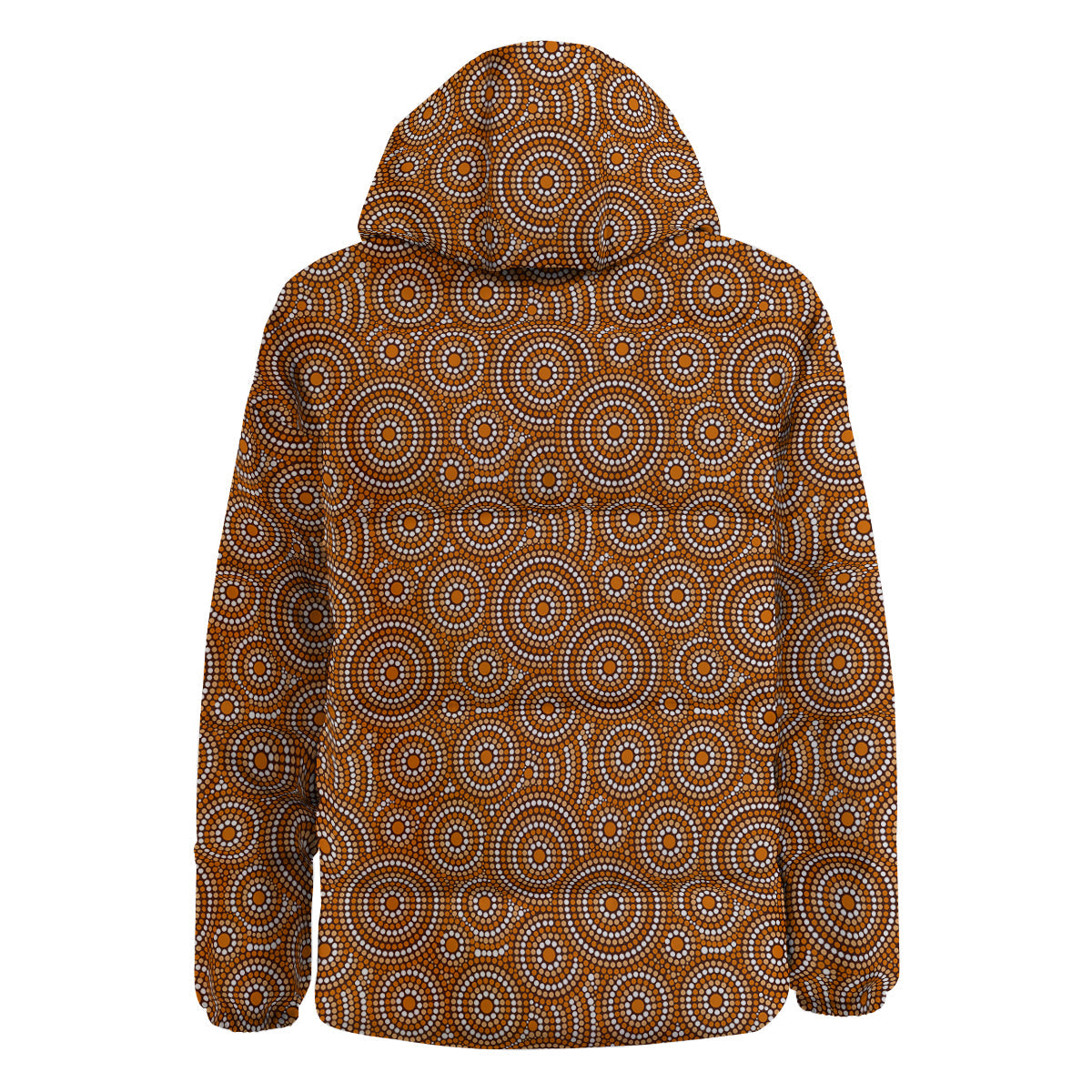 Indigenous Aboriginal Print Pattern Down Jacket-grizzshop