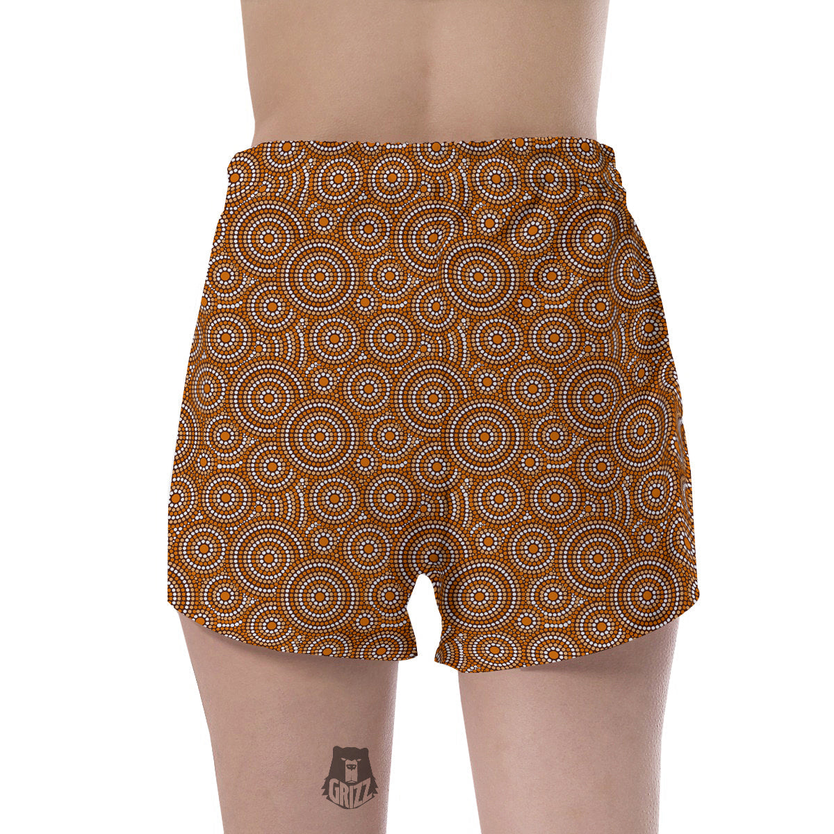 Indigenous Aboriginal Print Pattern Women's Shorts-grizzshop