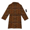 Indigenous Australian Aboriginal Print Bathrobe-grizzshop