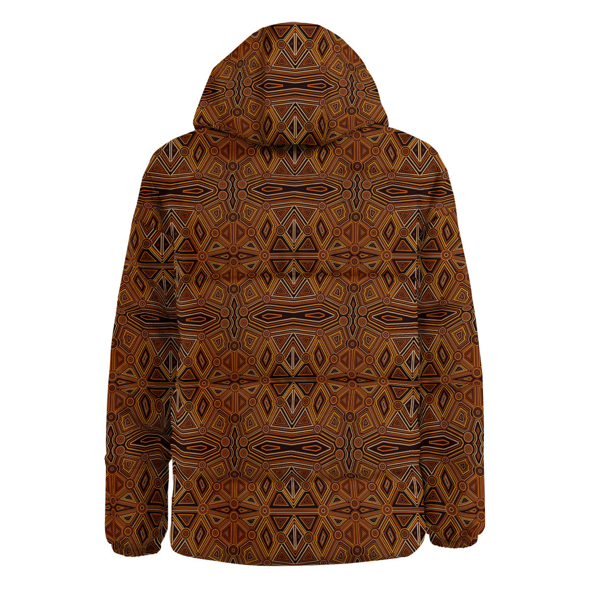 Indigenous Australian Aboriginal Print Down Jacket-grizzshop