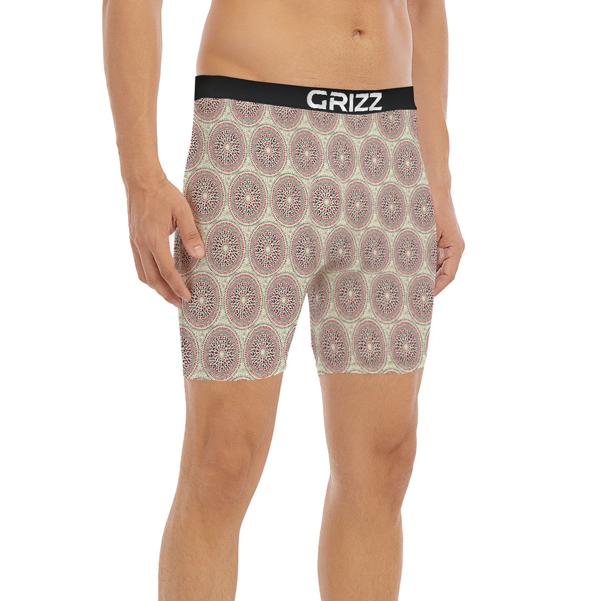 Indigenous Dot Aboriginal Print Pattern Boxer Briefs-grizzshop