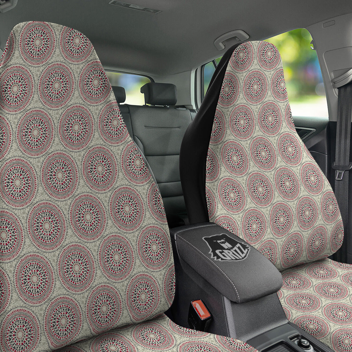 Indigenous Dot Aboriginal Print Pattern Car Seat Covers-grizzshop