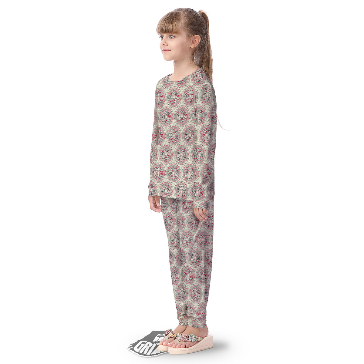 Indigenous Dot Aboriginal Print Pattern Kid's Pajamas-grizzshop