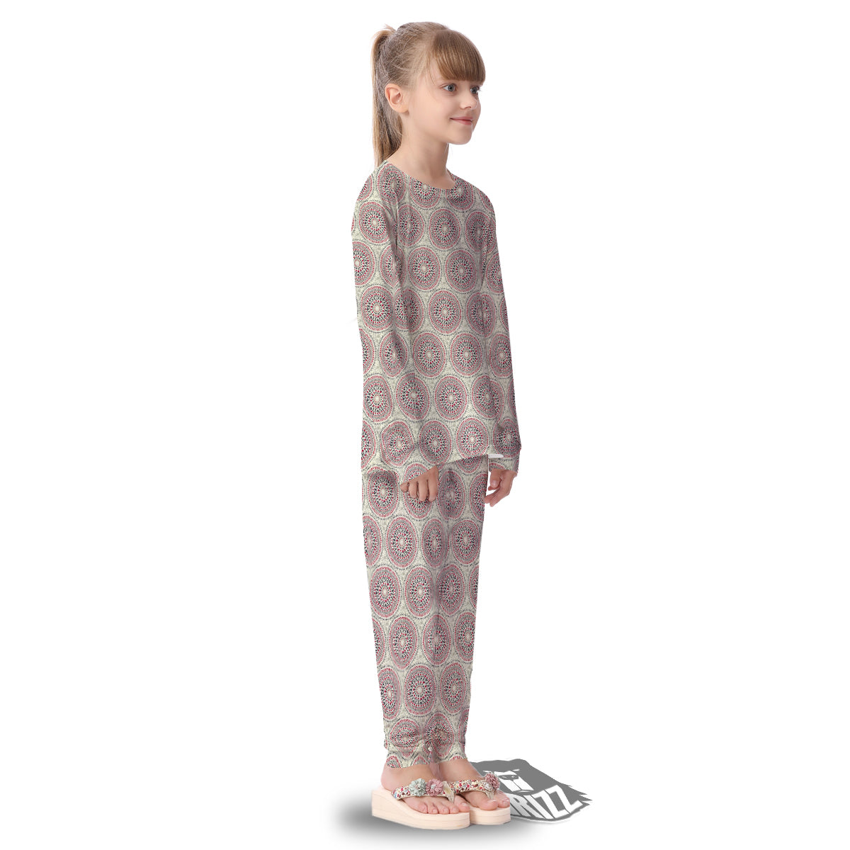 Indigenous Dot Aboriginal Print Pattern Kid's Pajamas-grizzshop