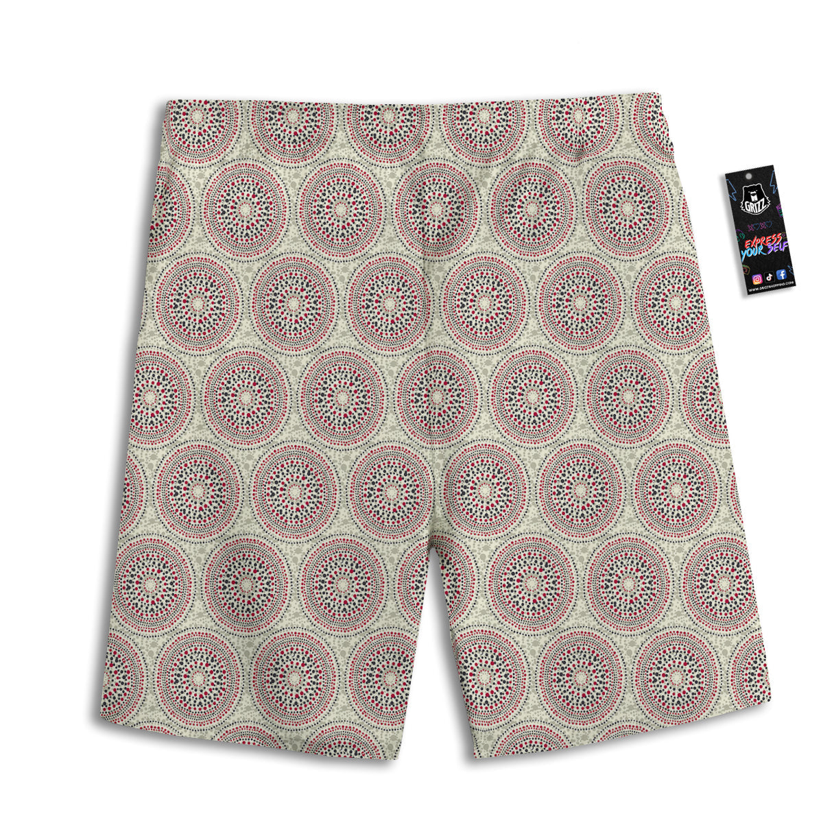 Indigenous Dot Aboriginal Print Pattern Men's Athletic Shorts