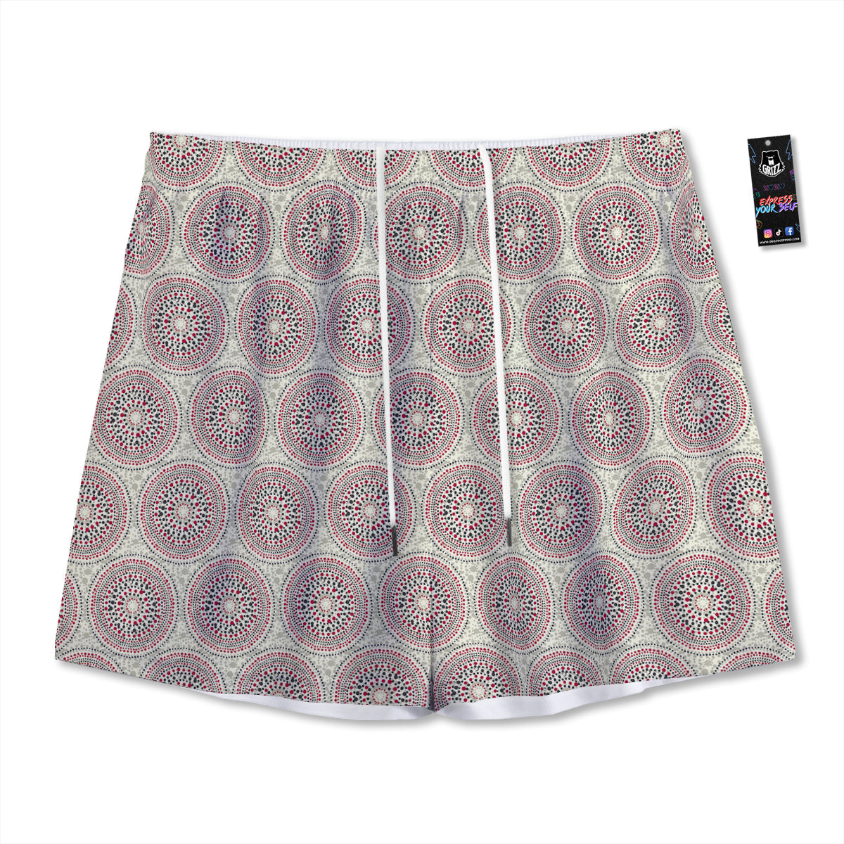 Ladybug Cute Print Pattern Mesh Shorts