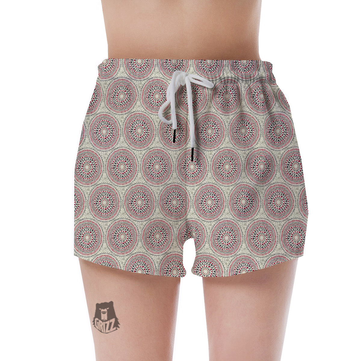 Indigenous Dot Aboriginal Print Pattern Women's Shorts-grizzshop