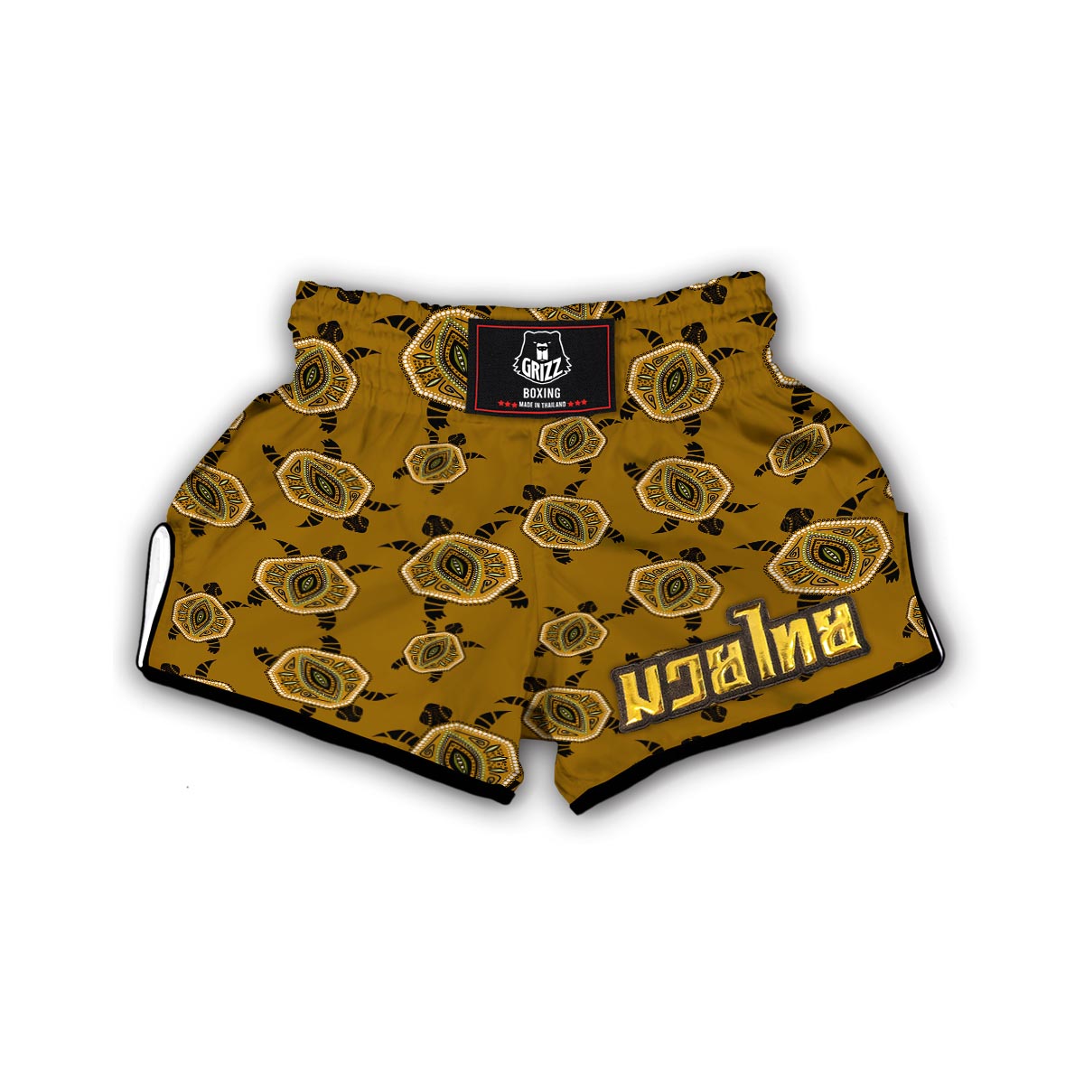 Indigenous Turtle Muay Thai Boxing Shorts-grizzshop