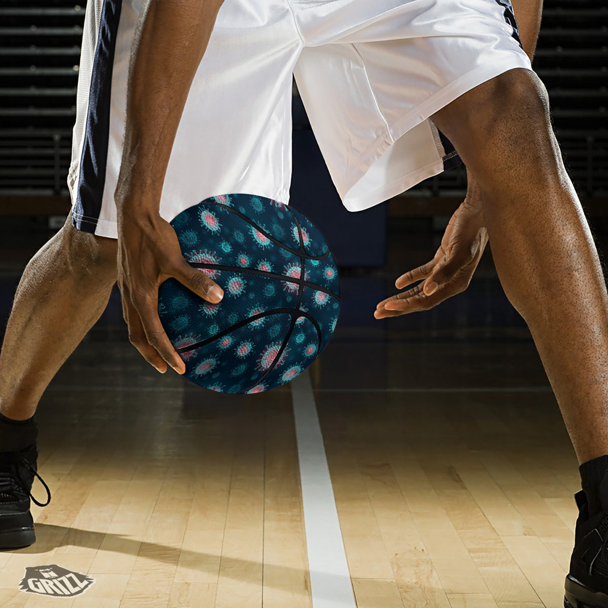 Infection Virus Print Pattern Basketball