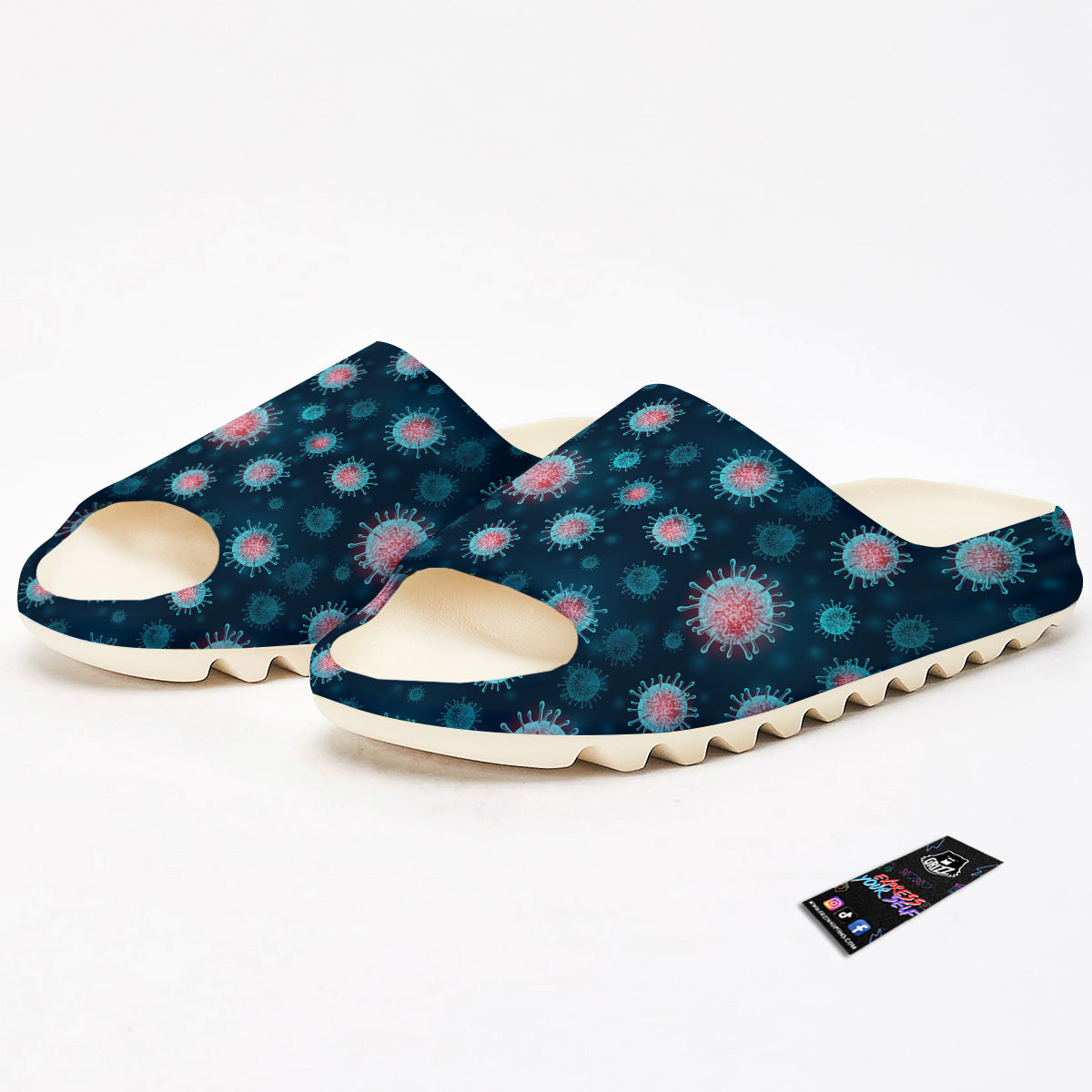 Infection Virus Print Pattern Sandals-grizzshop