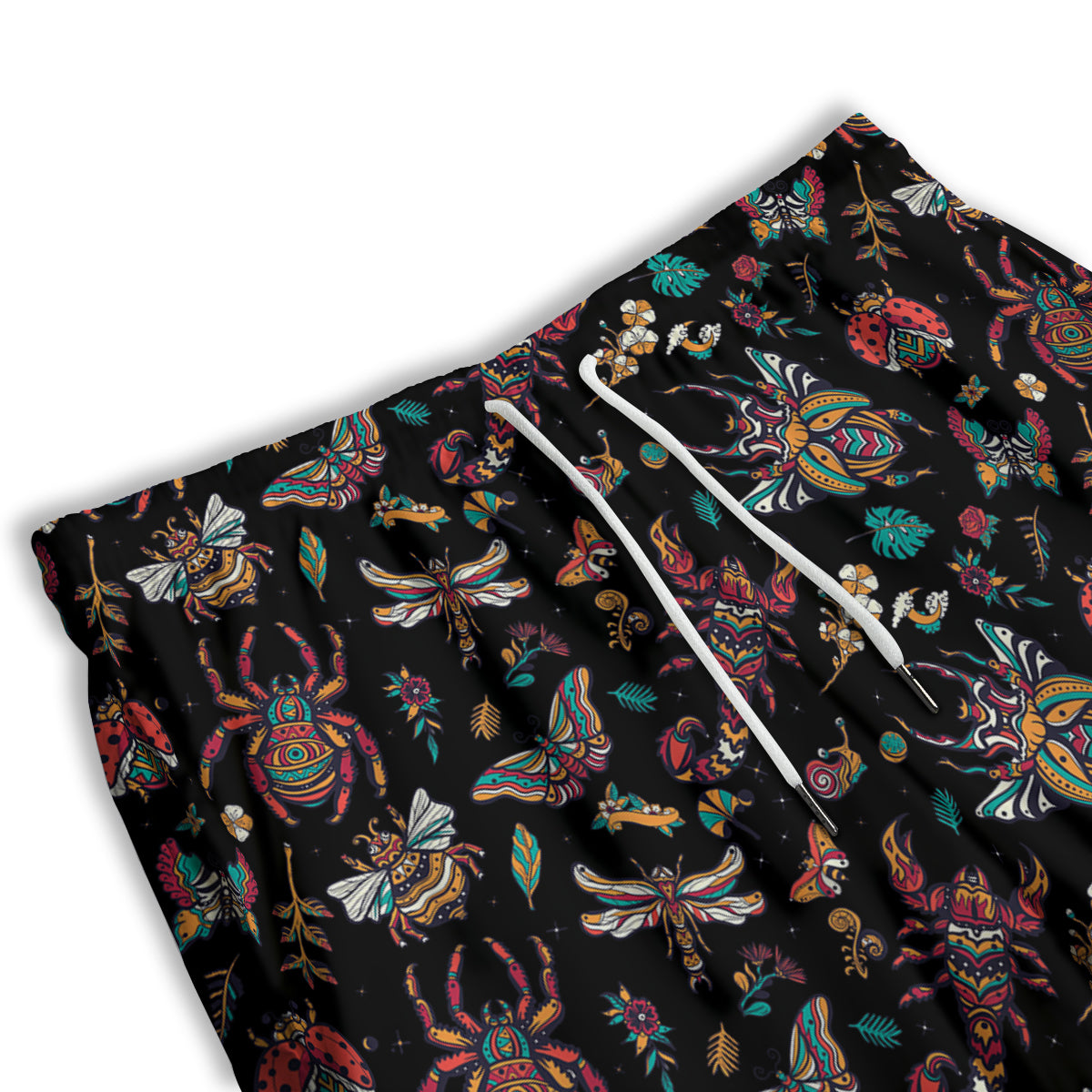 Insect Old School Tattoo Print Pattern Men's Athletic Shorts
