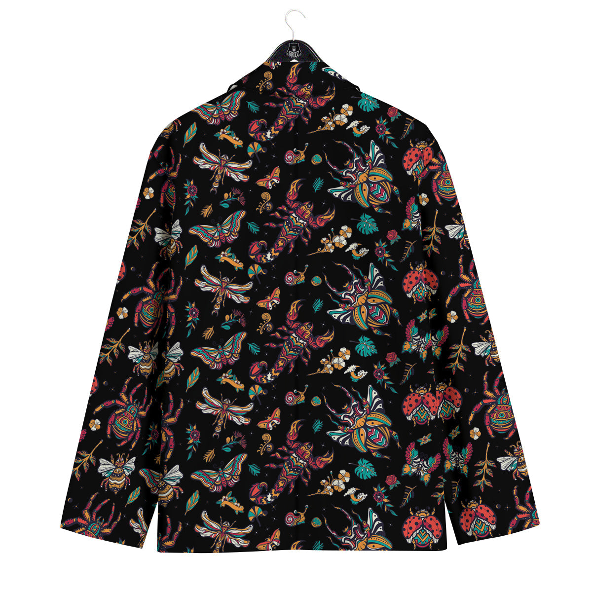 Insect Old School Tattoo Print Pattern Men's Sport Coat-grizzshop
