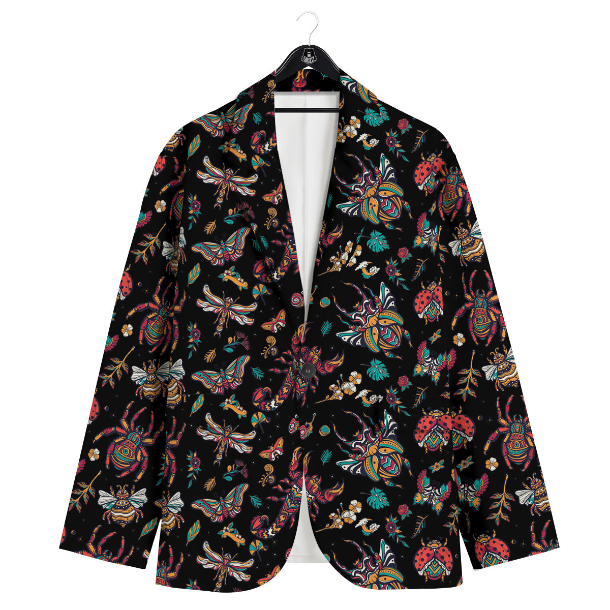 Insect Old School Tattoo Print Pattern Men's Sport Coat-grizzshop