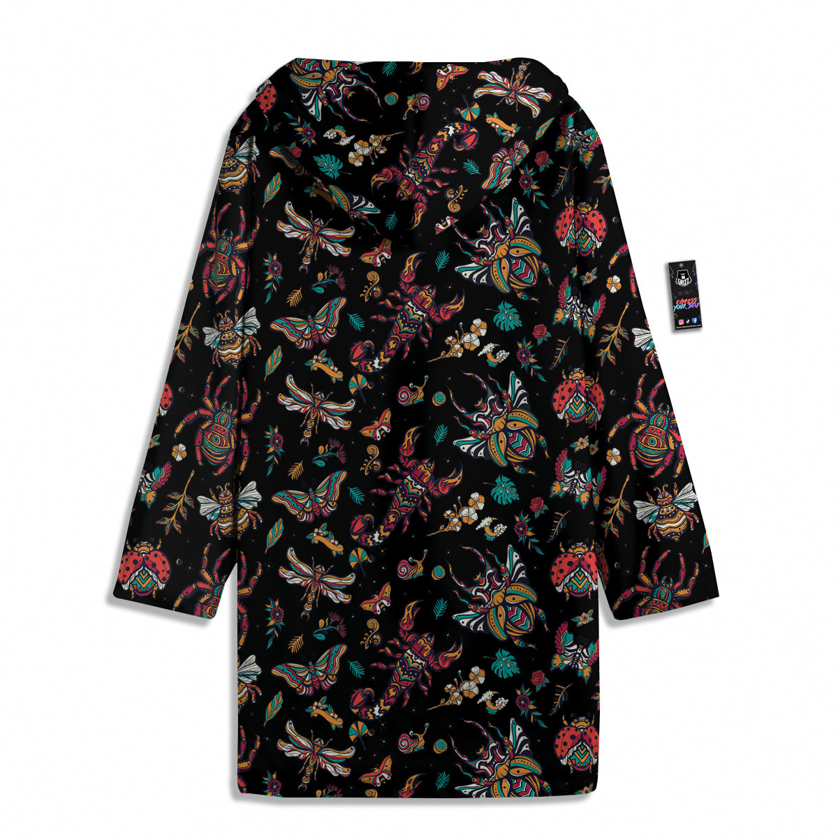 Insect Old School Tattoo Print Pattern Men's Windbreaker Jacket-grizzshop