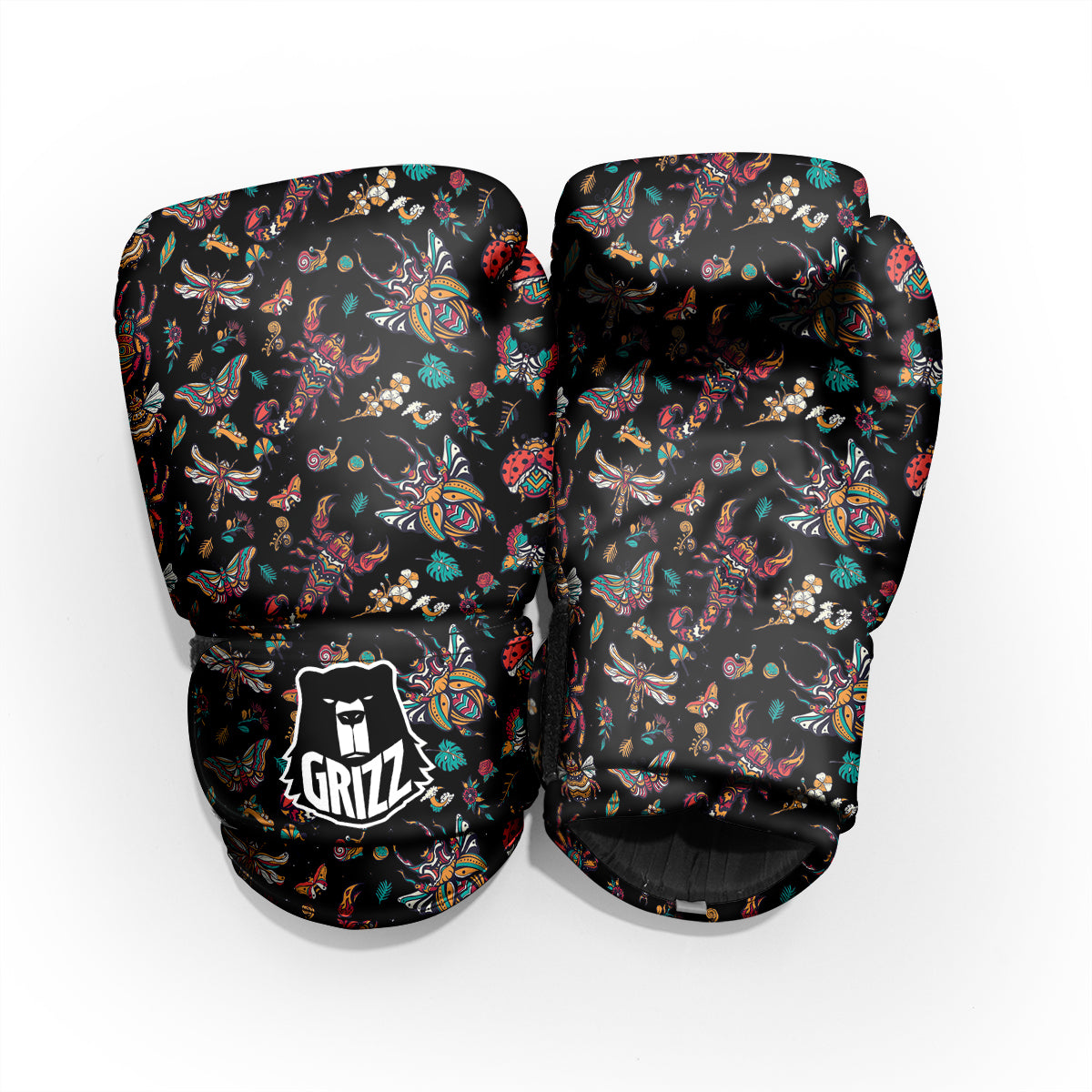 Insect Old School Tattoo Print Pattern Pro Boxing Glove