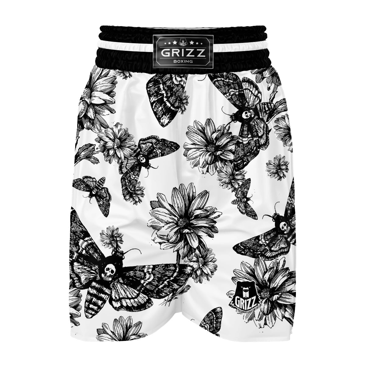 Insect Skull Boxing Shorts-grizzshop