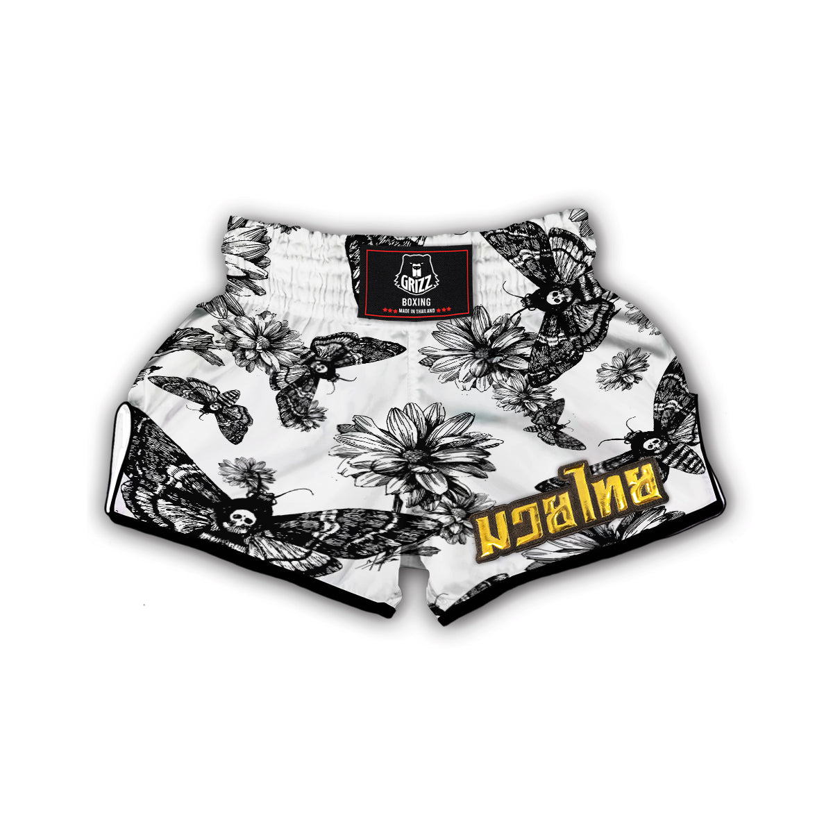 Insect Skull Muay Thai Boxing Shorts-grizzshop