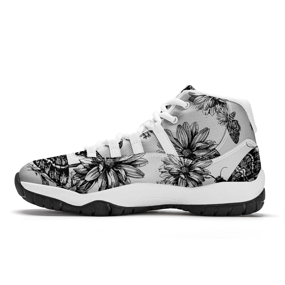 Insect Skull White Bball Shoes-grizzshop