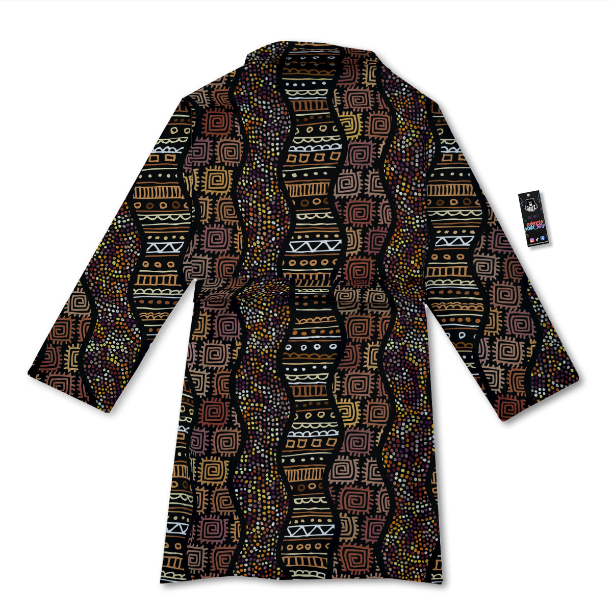 Inspired African Afro Print Pattern Bathrobe-grizzshop