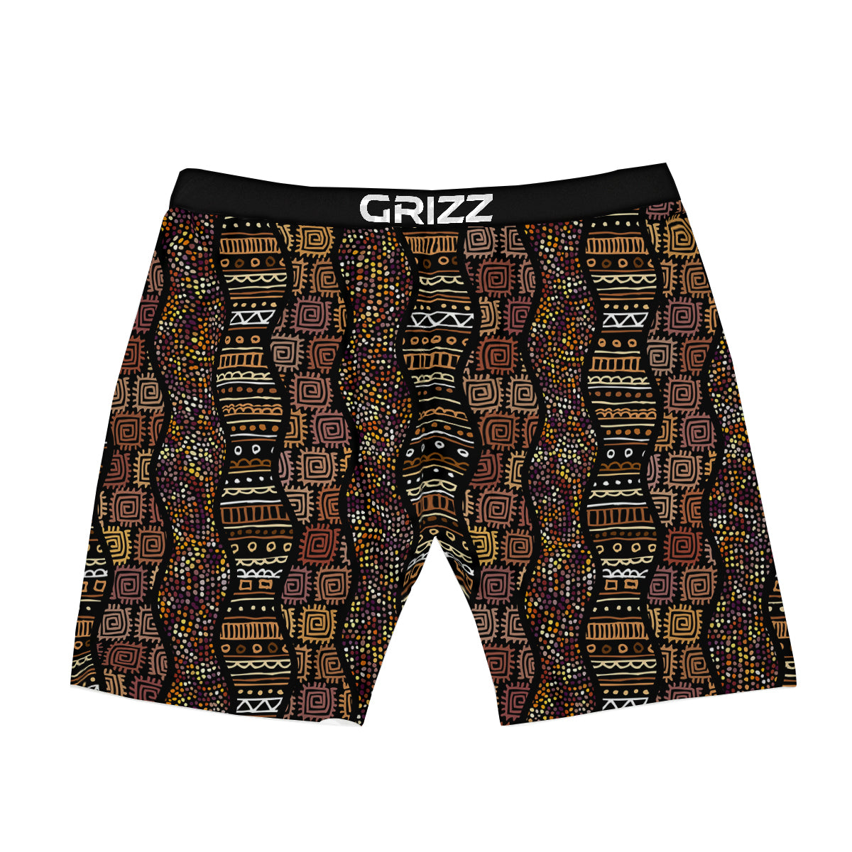 Inspired African Afro Print Pattern Boxer Briefs-grizzshop