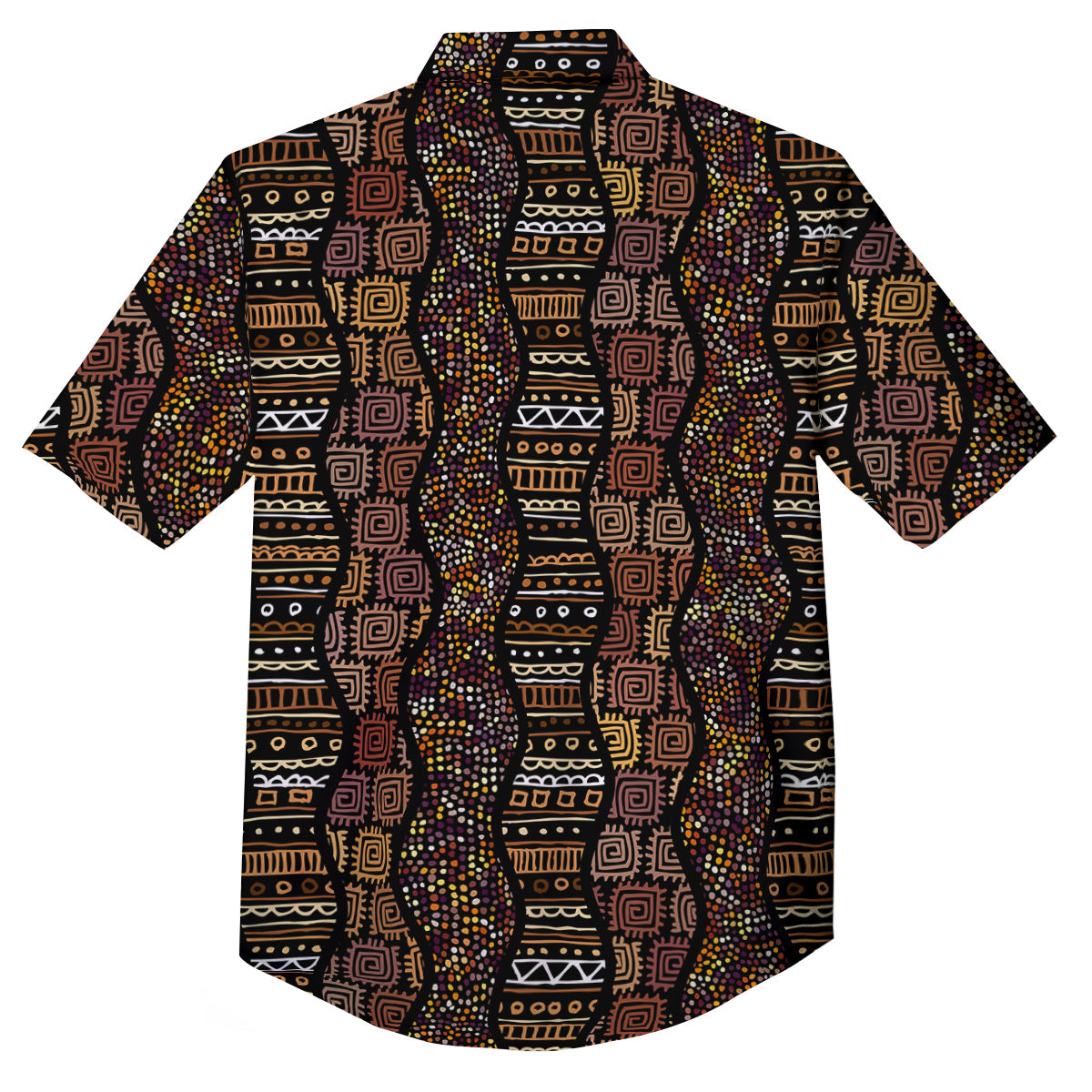 Inspired African Afro Print Pattern Button Up Shirt-grizzshop