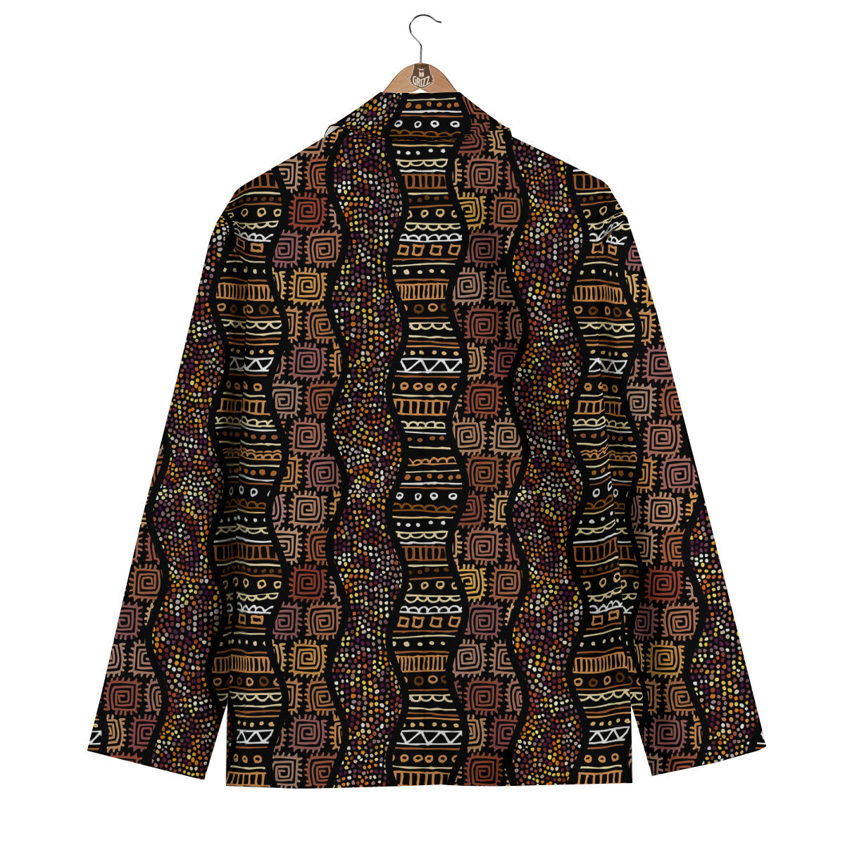 Inspired African Afro Print Pattern Men's Blazer-grizzshop