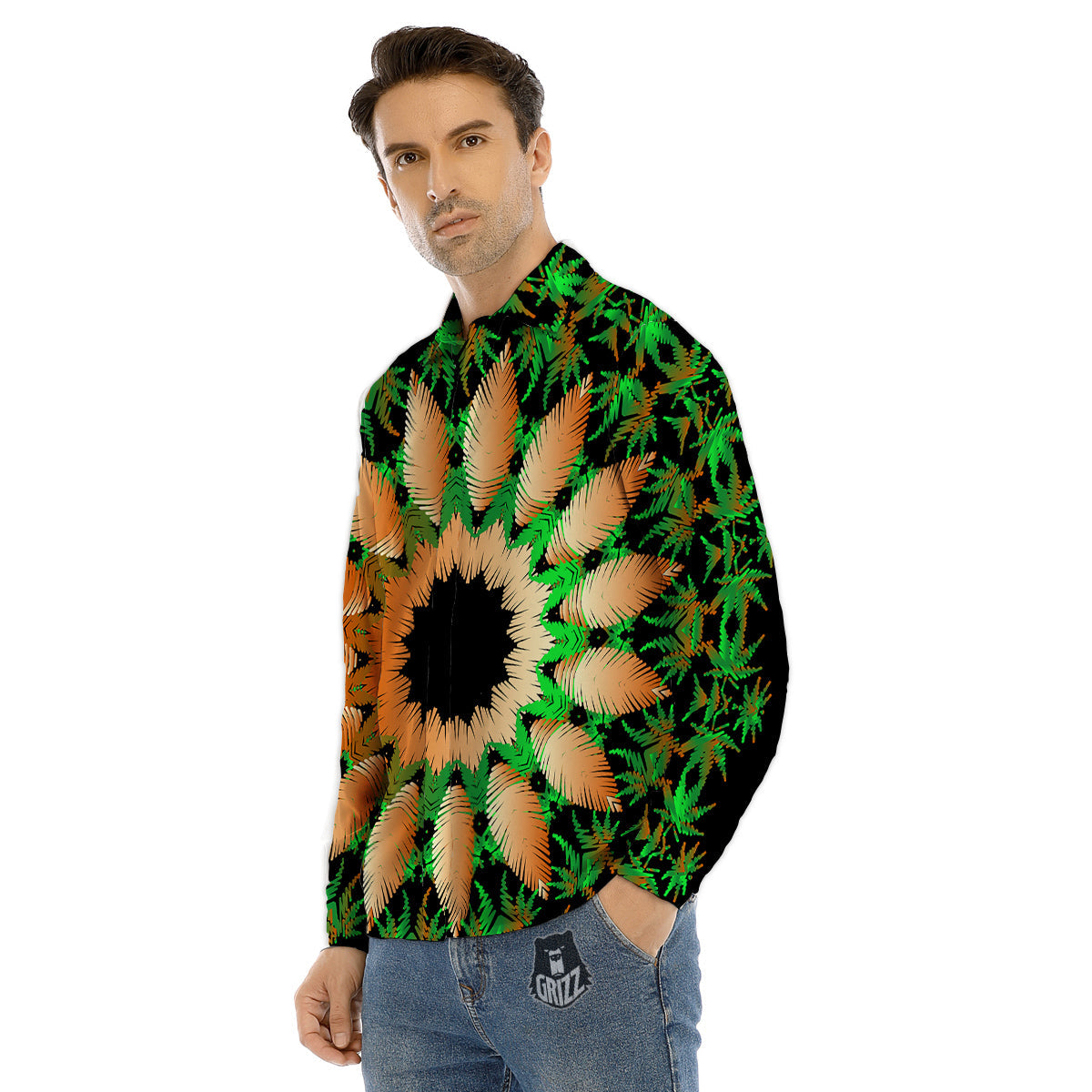 Inspired African Afro Print Pattern Men's Dress Shirts-grizzshop