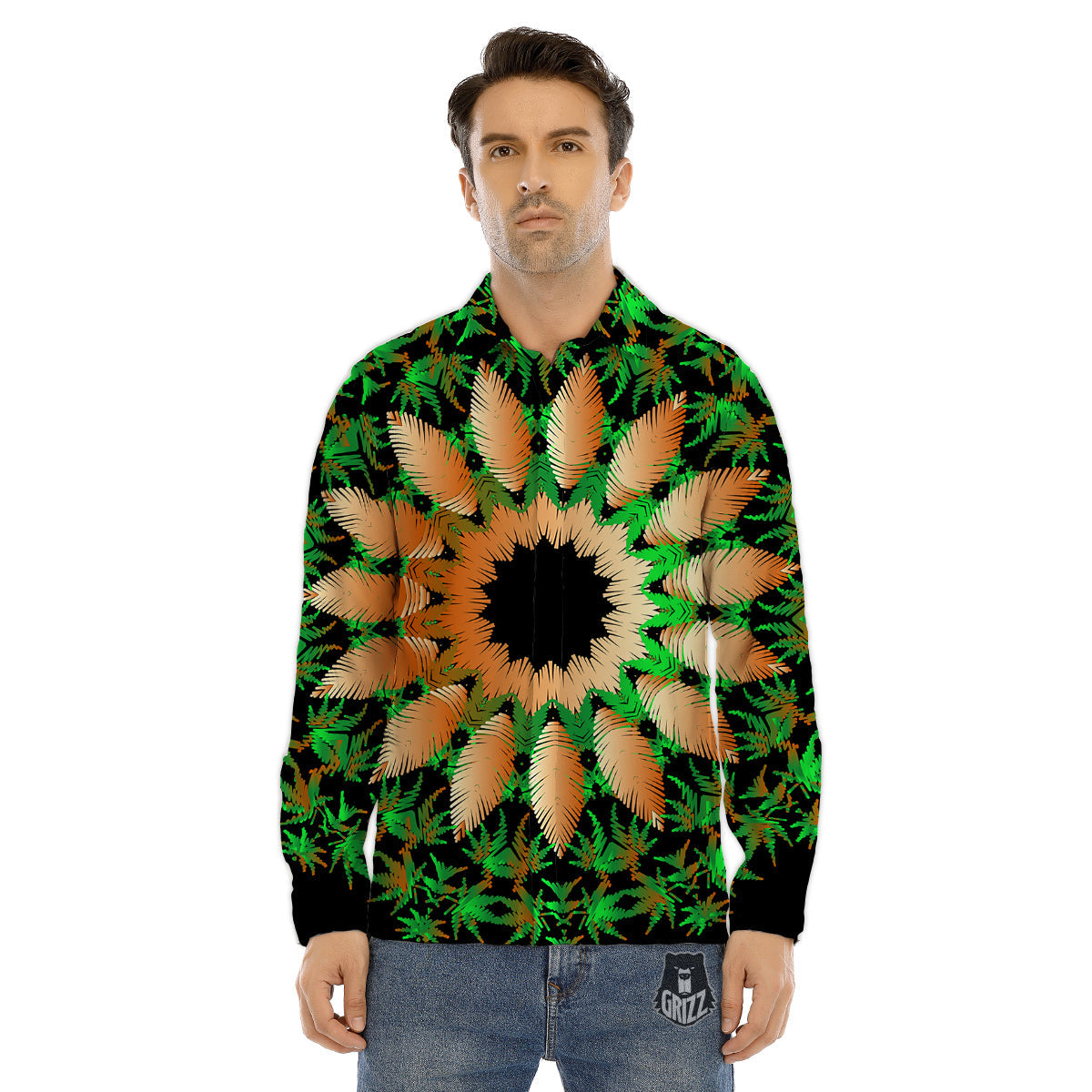 Inspired African Afro Print Pattern Men's Dress Shirts-grizzshop