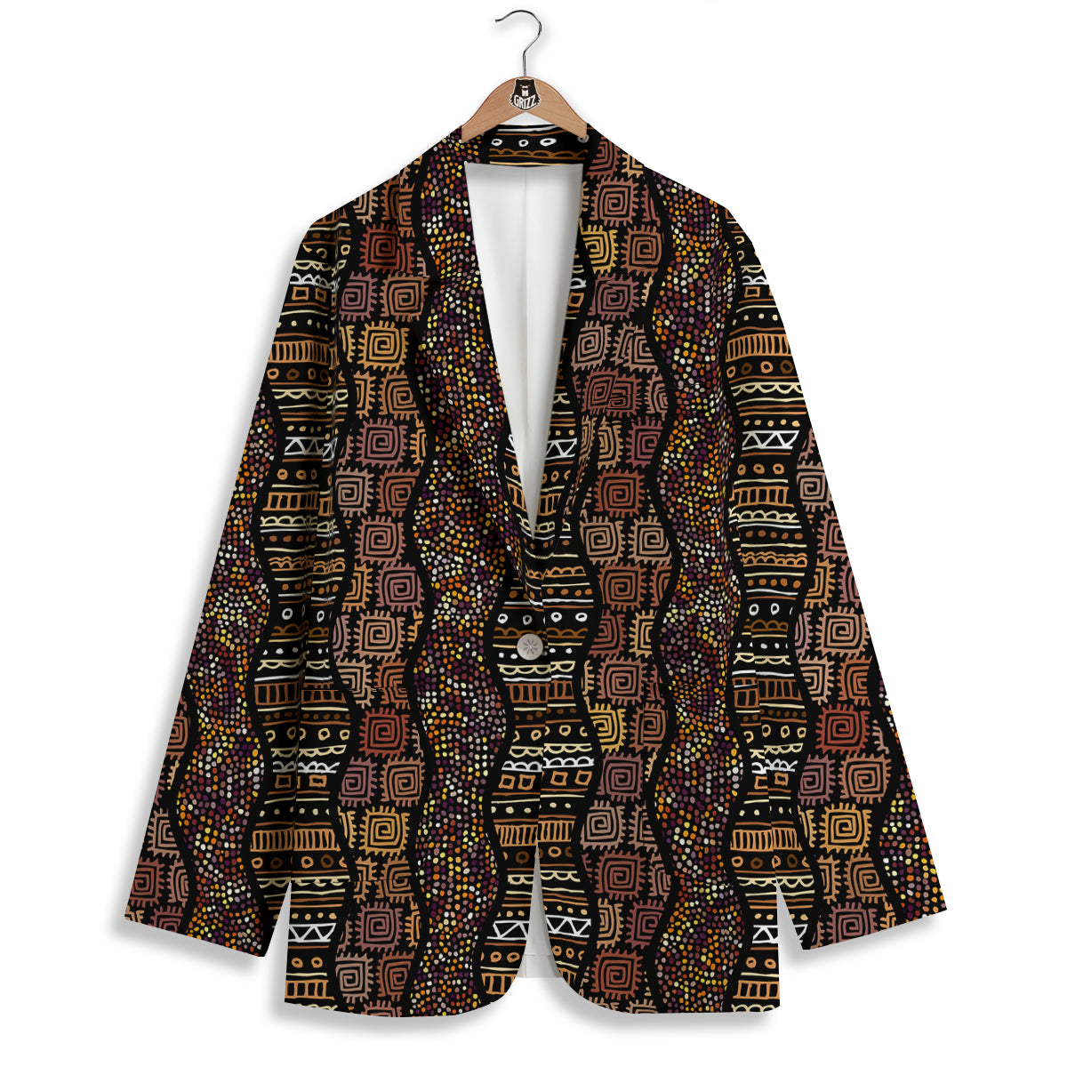 Inspired African Afro Print Pattern Women's Blazer-grizzshop