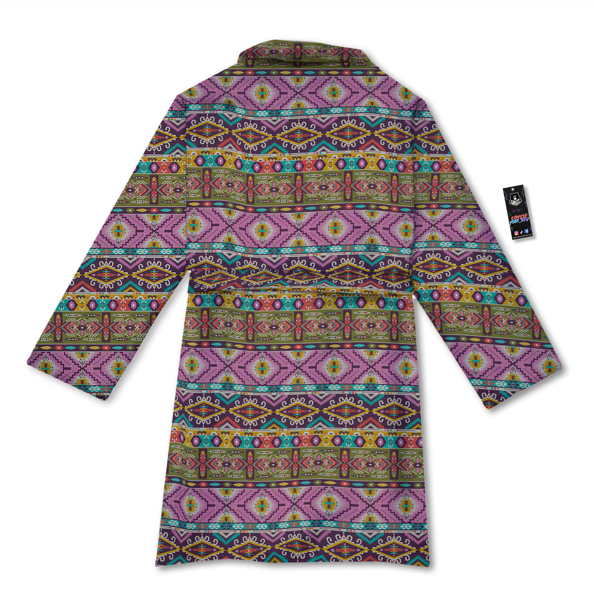 Inspired African Colorful Print Pattern Bathrobe-grizzshop