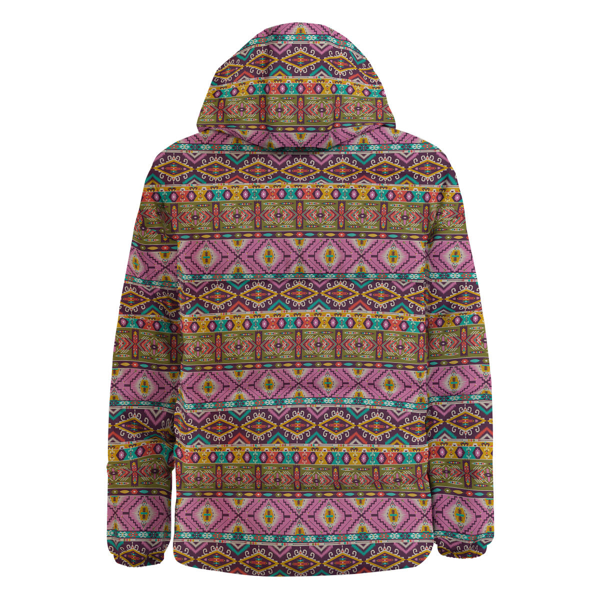 Inspired African Colorful Print Pattern Down Jacket-grizzshop