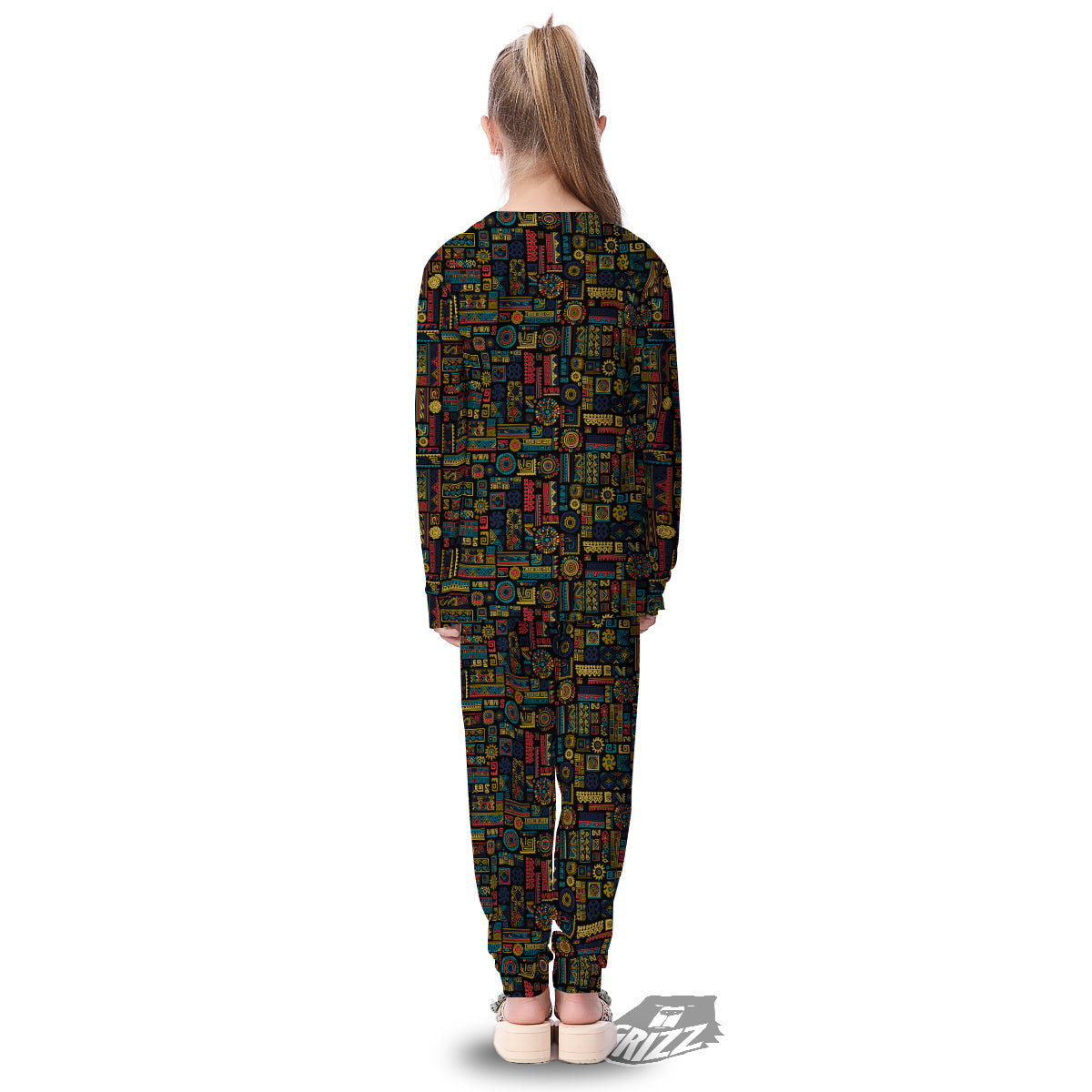 Inspired African Tribal Print Pattern Kid's Pajamas-grizzshop