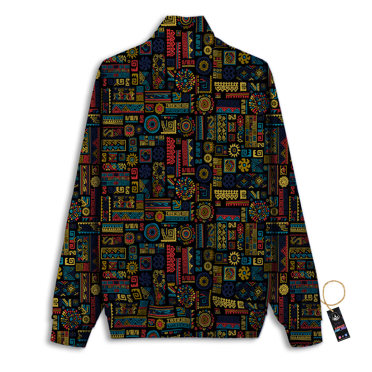 Inspired African Tribal Print Pattern Track Jacket-grizzshop