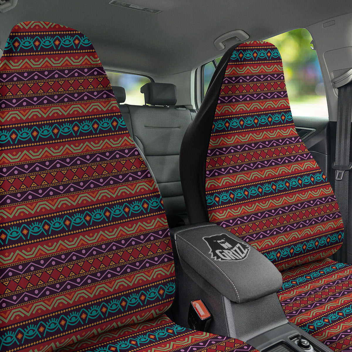 Inspired Afro Ethnic Print Car Seat Covers-grizzshop