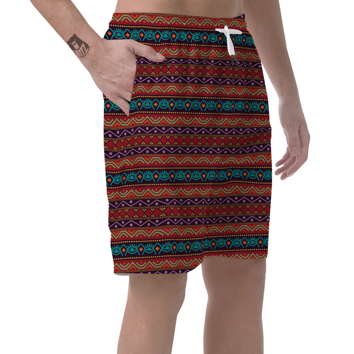 Inspired Afro Ethnic Print Men's Shorts-grizzshop