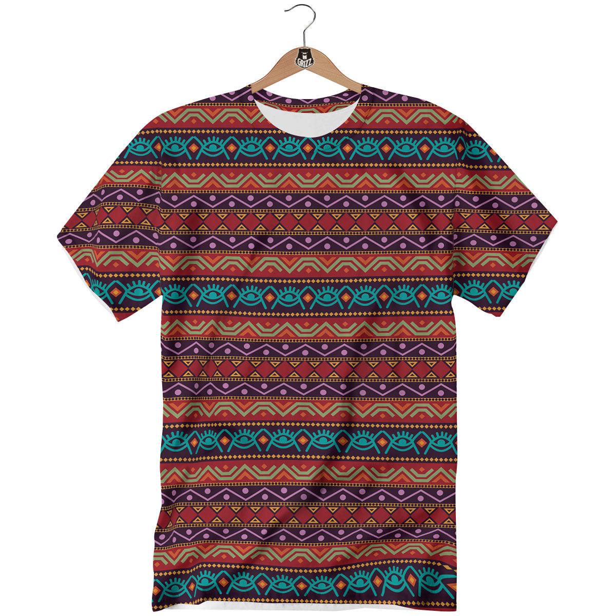 Inspired Afro Ethnic Print T-Shirt-grizzshop