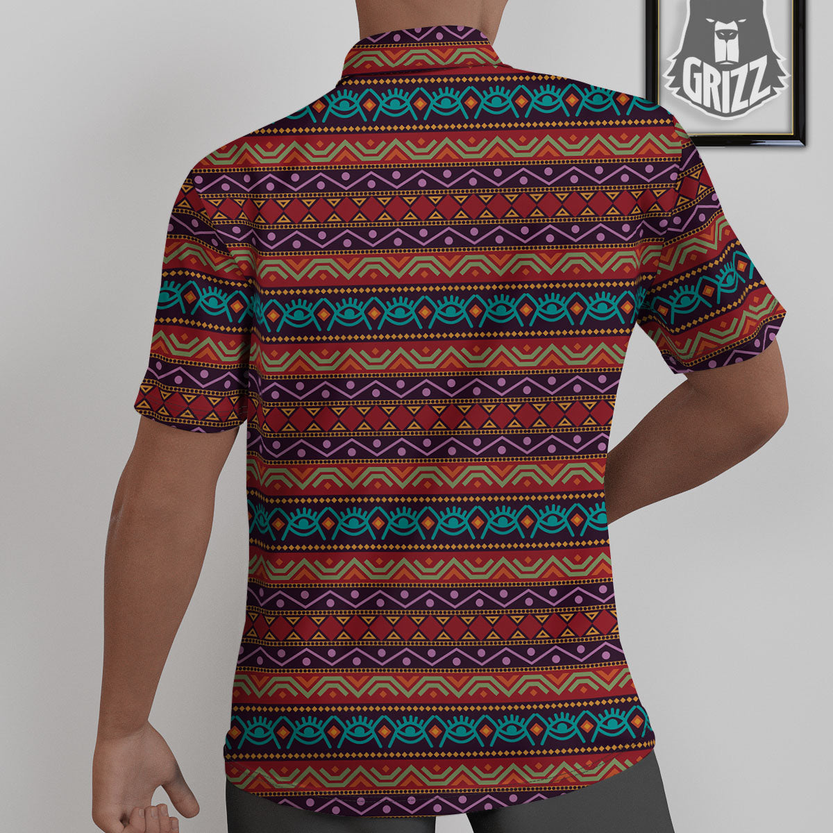 Inspired Afro Ethnic Print Untucked Shirts-grizzshop
