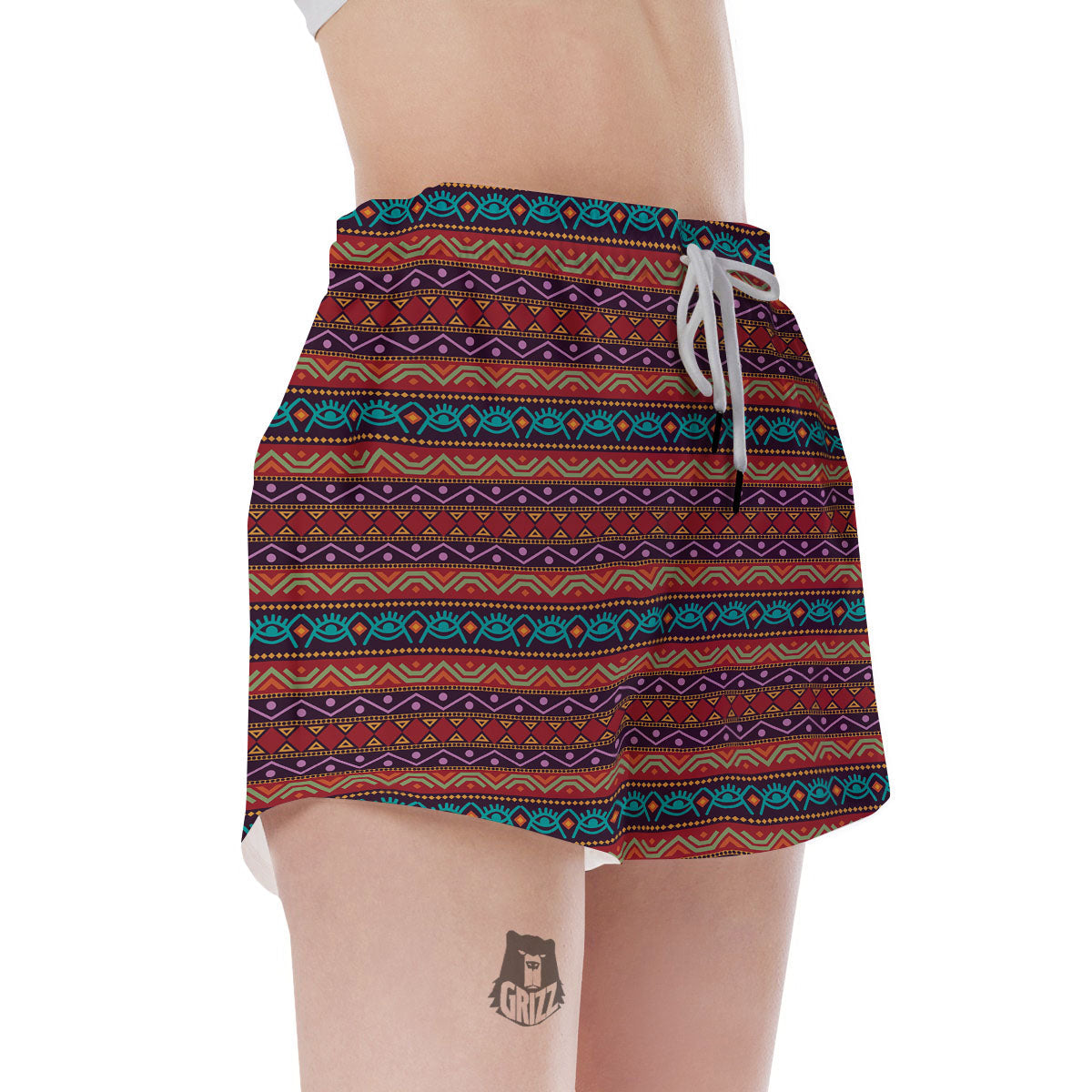 Inspired Afro Ethnic Print Women's Shorts-grizzshop