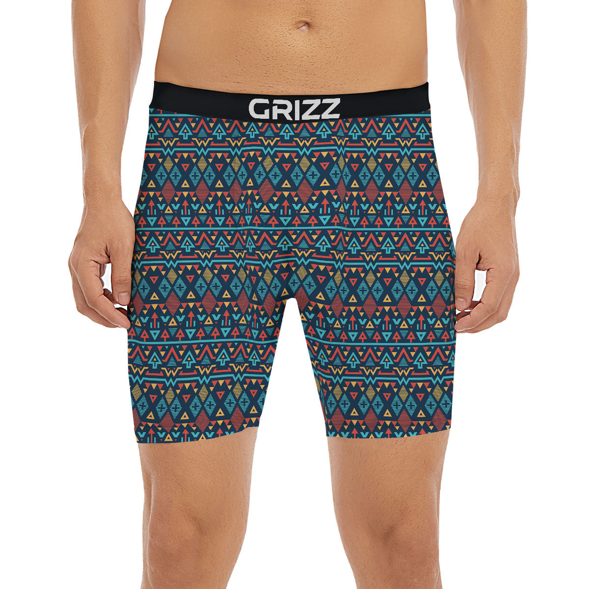 Inspired Ethnic African Print Pattern Boxer Briefs-grizzshop