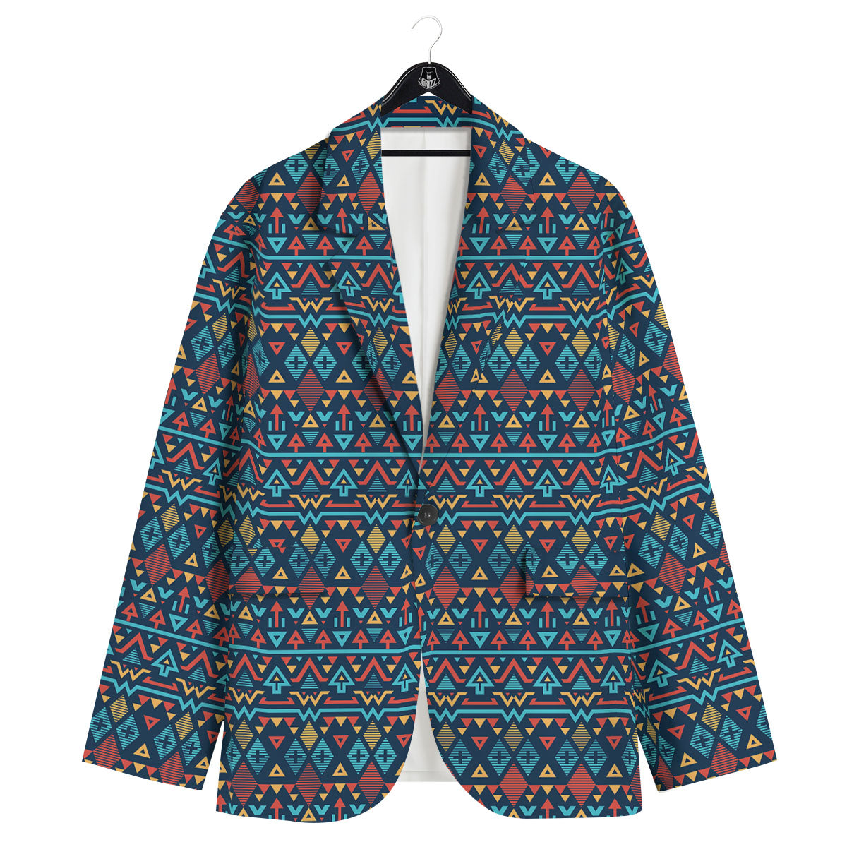Inspired Ethnic African Print Pattern Men's Sport Coat-grizzshop