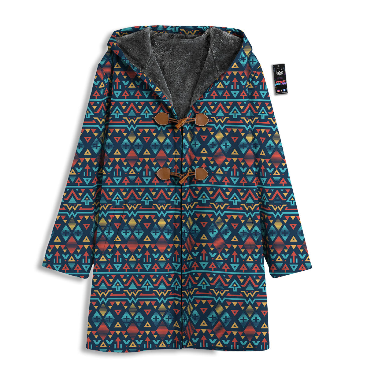 Inspired Ethnic African Print Pattern Men's Windbreaker Jacket-grizzshop