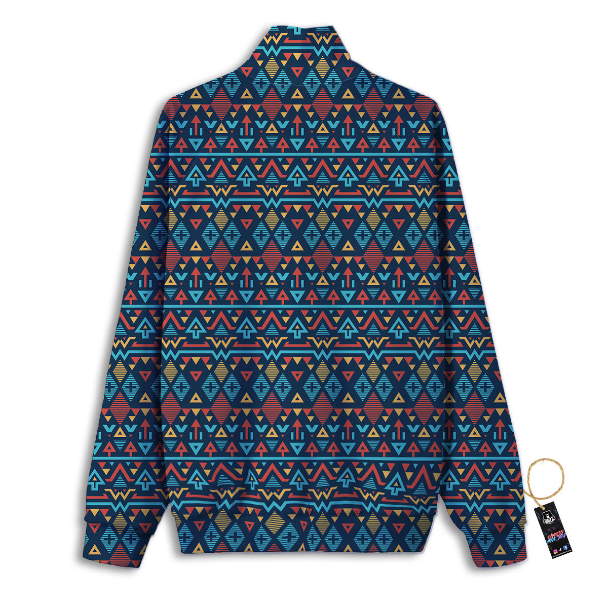 Inspired Ethnic African Print Pattern Track Jacket-grizzshop
